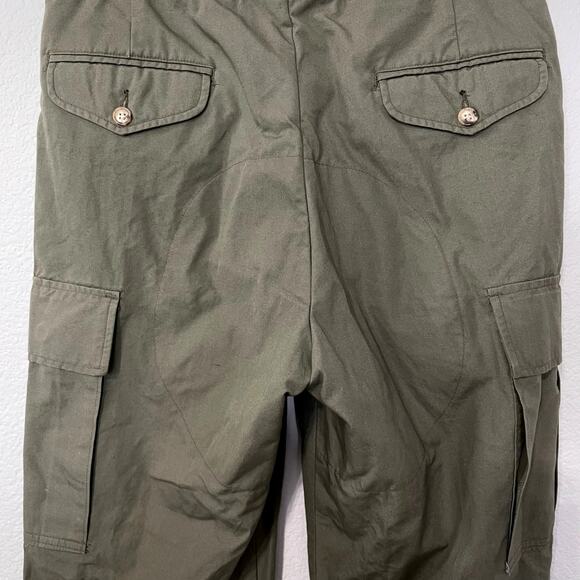 Vintage Willis & Geiger Bush Poplin Mens 32 Utility Field Pants Green Cargo 80s - Picture 4 of 15
